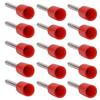 1000Pcs E0510/E0512 Insulated Ferrules Terminal Copper Material for AWG22(0.5mm²) Wire Wire Ferrule Connector Kit Red