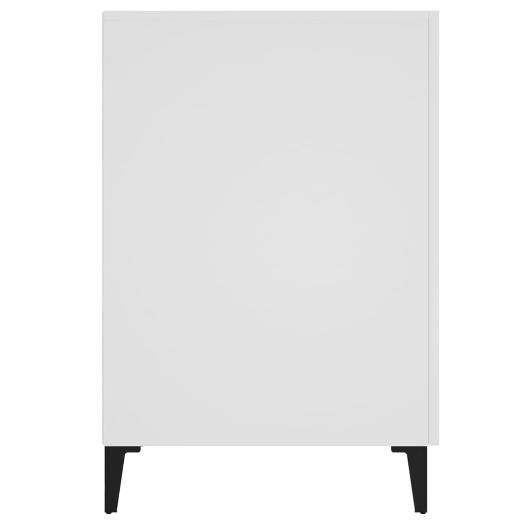 White Desk 140 X 50 X 75 Cm Engineered Wood