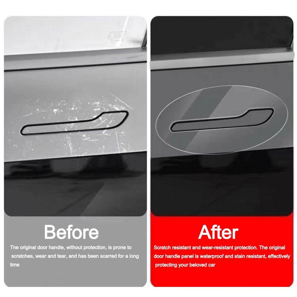 4pcs TPU Car Door Handle Protector for Tesla Model 3/Y Juniper Launch 2025 Automotive Accessories