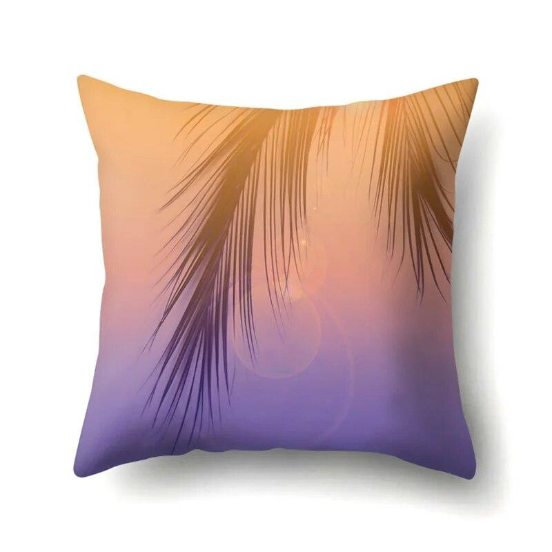 Modern Living Room Sofa Pillow Cover Home Decoration Natural Plant Flower Leaf Print Cushion