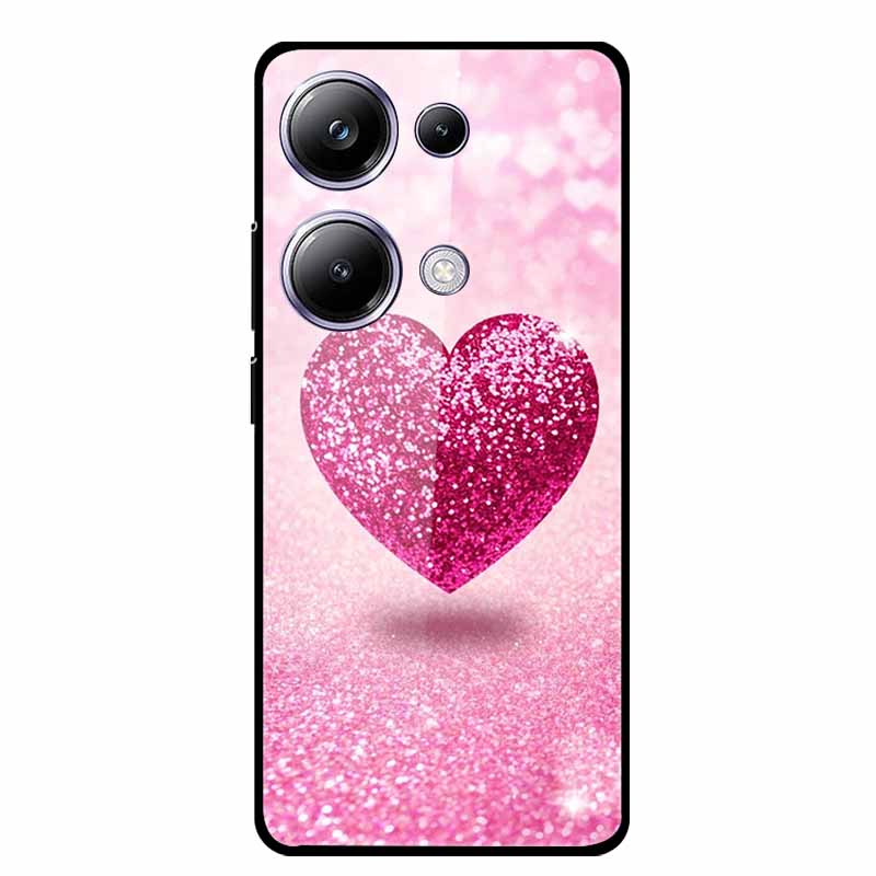 Glass Back Cover For Xiaomi Redmi Note 13 Note13 Pro Case Soft Bumper Hard Tempered Glass Case For Redmi Note 13 Pro Phone Case