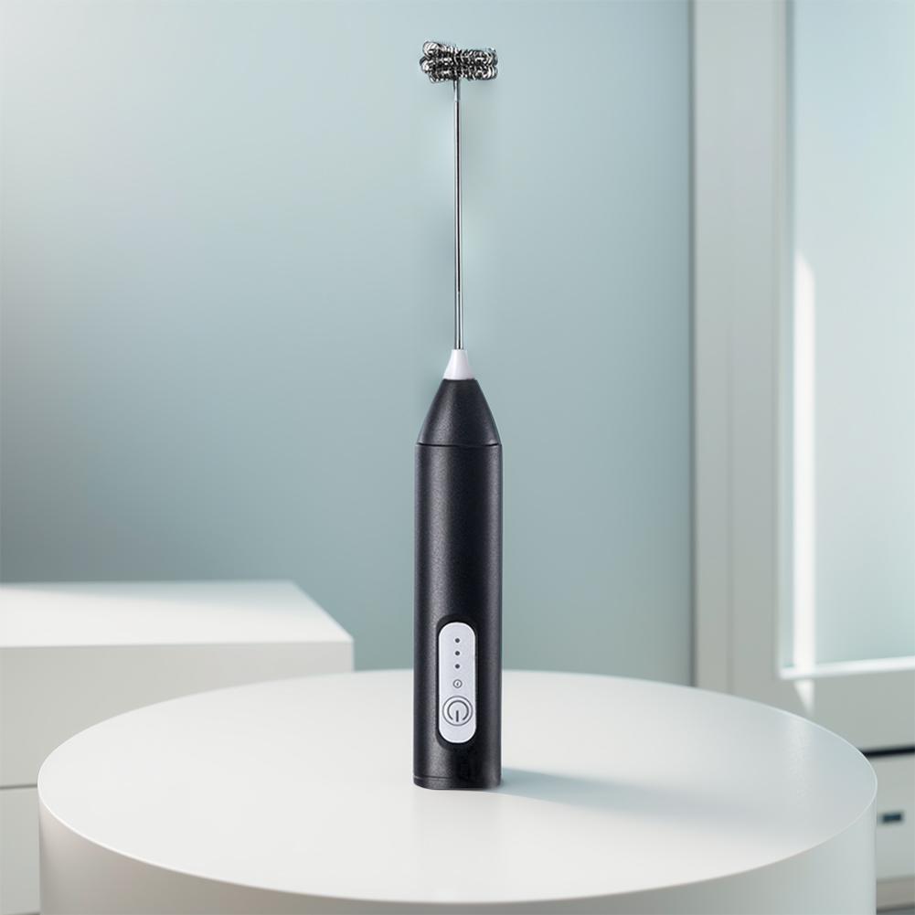 Electric Milk Frother Rechargeable Automatic Rotary Egg Beater Portable Coffee Cappuccino Creamer Stirrer Household Baking Tool