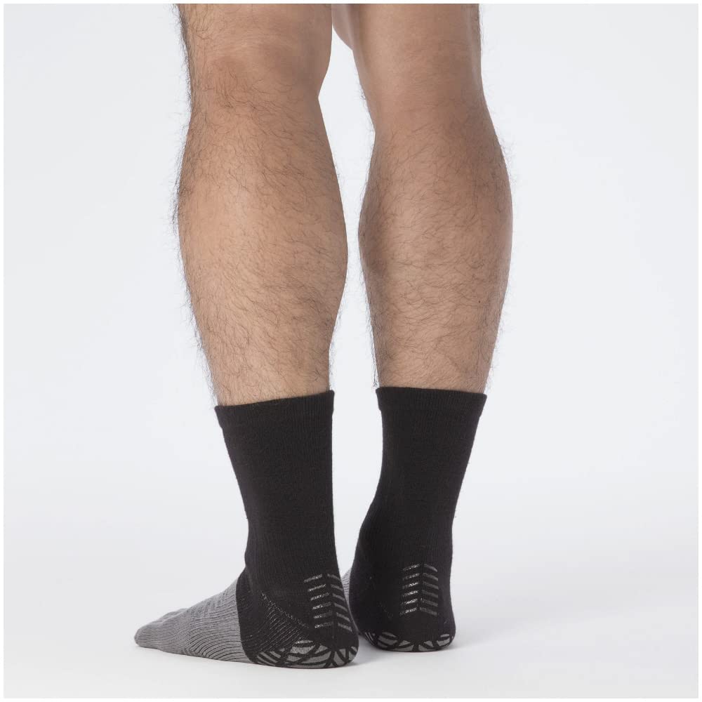 Mizuno Zero Glide Short Soccer Size Cm Socks, Five-Toe Grip, Black, 25.0-27.0 (P2MX2510)