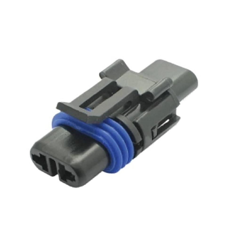Auto 2-Pin Stecker 12020599 Verkabelungskabel Autokabel Wasserdichter Stecker mit Klemmen/Dichtungen(20 Stück)