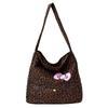 Casual large-capacity leopard print bag, autumn and winter new women's commuter shoulder bag, slack tote bucket bag