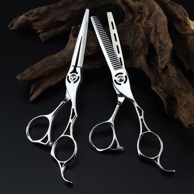 Professionelle Haarschere aus JP440C-Stahl, 6 Zoll, Hohlschnitt, zum Ausdünnen von Haaren, Friseurschere Makas, zum Schneiden von Haaren, Friseurschere