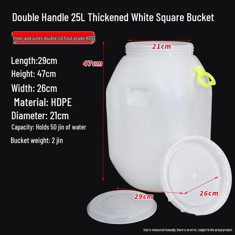 Extrem großer Gärbehälter aus lebensmittelechtem Kunststoff mit Deckel für Enzymbrauerei & Tierfutteraufbewahrung