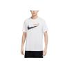 Nike Printed Big Logo Casual Crew Neck T-Shirt Men Tops White DV3188-100