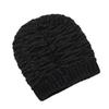 Unisex Fur Lined Slouchy Beanie Winter Hat With Star Decor Warm Knitted Cap For Men Women