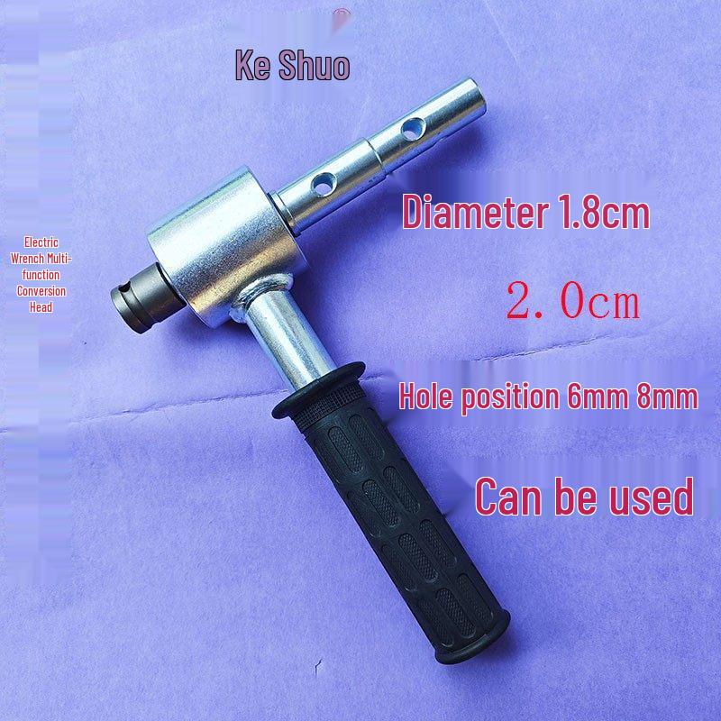 Electric Drill Adapter: Hammer & Impact Drill Converter with Bit Connector for Ice and Water Drills.