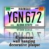 Car License Plate Metal Wall Decor 15x30cm