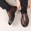 Fashion New Cowhide Slip-on Platform Loafers Men Designer Soft-soled Men's Driving Shoes Fashion Lightweight Business Dress Shoes Male