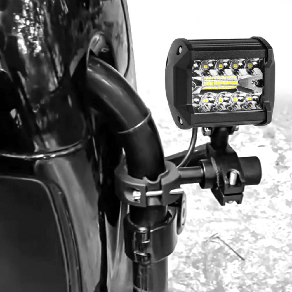 Motorcycle Fog Light Bracket Motorcycle Auxiliary Headlight Support Universal Spotlight Holder Headlight Extension Bracket