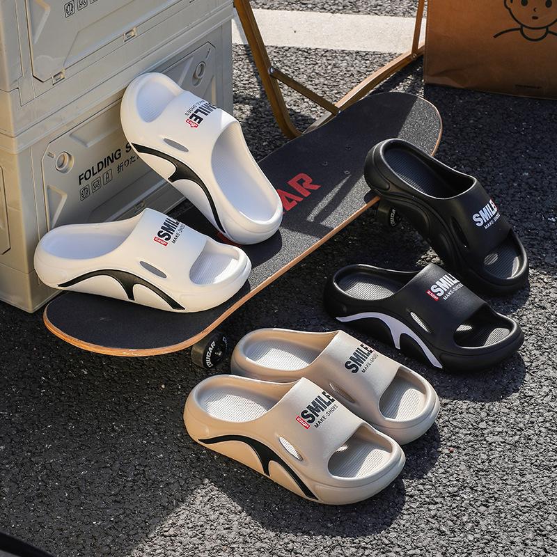 

Slippers men s new winter one-word drag out men s sports beach sandals 39-40 білий