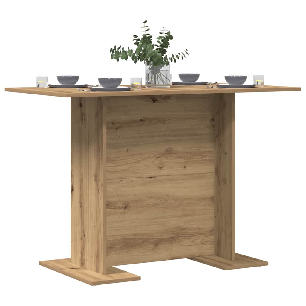 Vd Home Furnishing Eettafel Ambachtelijk Eiken 110 X 60 X 75 Cm Houtgebaseerd Materiaal