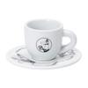 Bialetti Cup Saucer Uncle Bialetti White Coffee Espresso Cup 4 Piece Set Y0TZ033 &