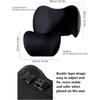 Car Headrest & Lumbar Support Cushion Ergonomic Car Seat Neck Back Rest Pillows Orthopedic Memory Foam Head Rest and Lower Lumbar Support Pillow Set