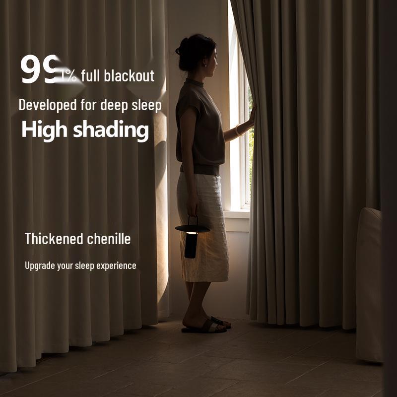 2025 Blackout Chenille Curtains: Thick, Solid Colors, Multiple Options
