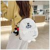 Cute Penguin Plush Backpack Female Cartoon All-match Student Commuting Bag Niche Light Travel Soft Girl