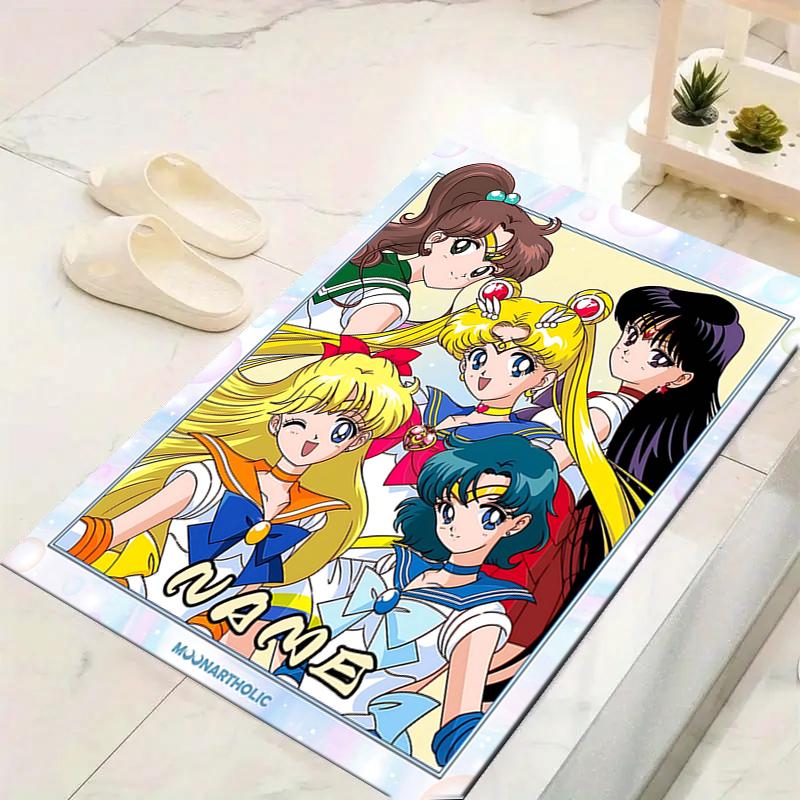 Custom 1Pc Sailor Moon Adventure Rug Office Carpet Indoor Outdoor Entrance Doormat Nonslip Soft And Comfortable Living Room D2915244