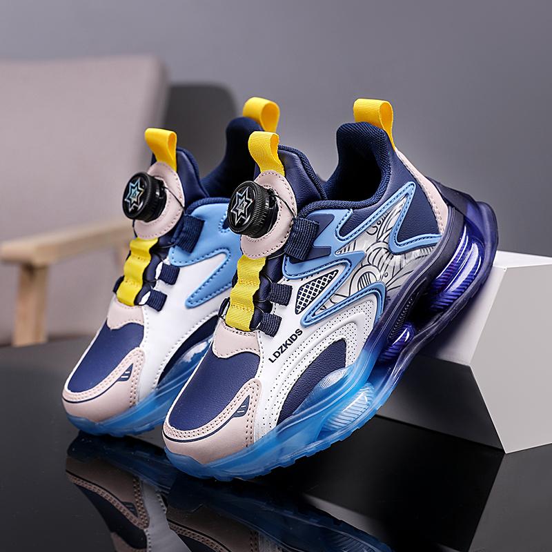 

Детская мода летние дышащие повседневные туфли для детей бег спортивные студенческие девушки трендовые удобные кроссовки для спортзала 28 темно-синий