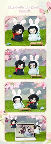 The Master of Diabolism" Peach Dream Rabbit Series Wei Wuxian & Lan Wangji Plush Pendant Character Cute Plush Toy Official Anime Merchandise
