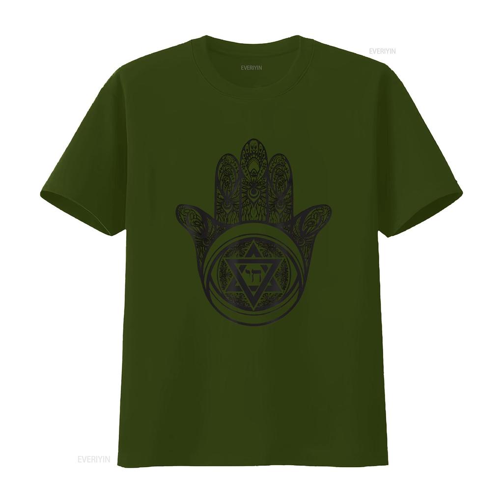 Womens Hamsa Defense against the evil eye T Shirt White 2X Large vintage Washed Soft homme Slightly Casual Breathable Stretched