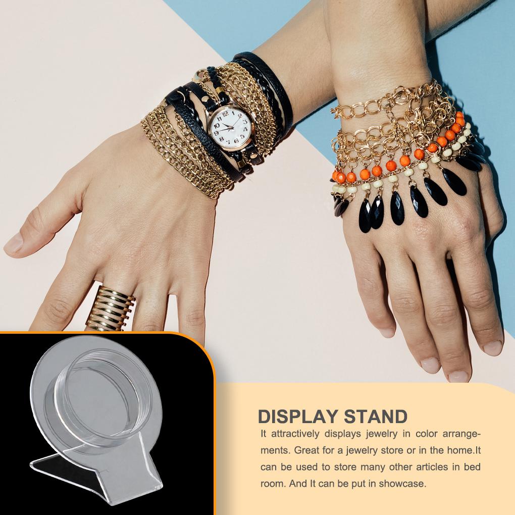 Holder Bracelet Bangle Anklets Watch Necklace Beads Display Stand Transparent Fixed Racks Racks Table Bedroom Showcase