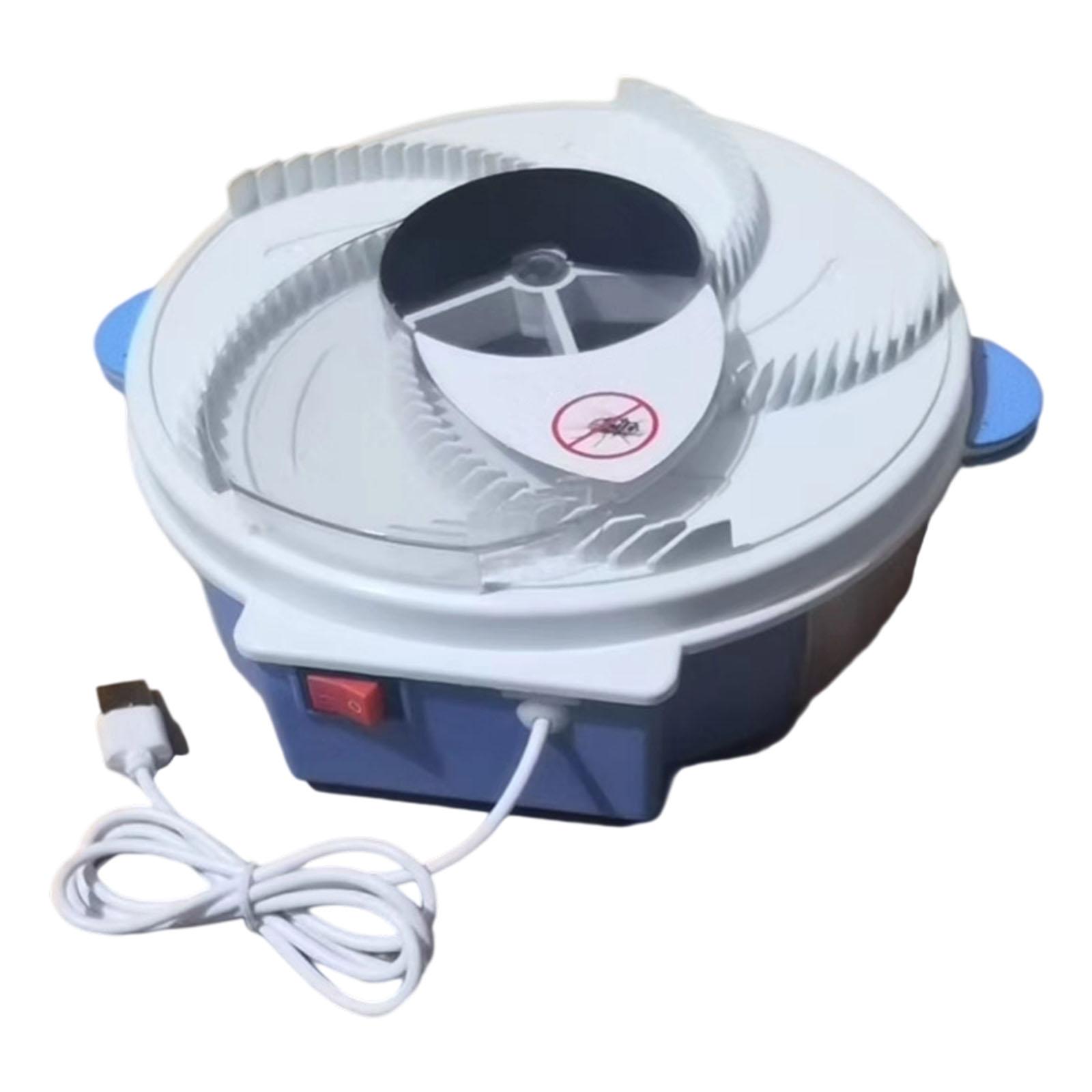 

USB Powered Electric Fly Trap Indoor Outdoor Use Silent Operation Rotating Fan Design For Kitchen Bedroom Office Camping