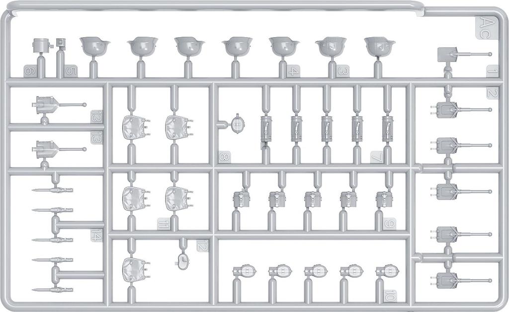 Miniart German Tank Crew Member Set Resin Head Plastic Model MA53024 1/35 2, Parts, 4-Piece Set, Kit,