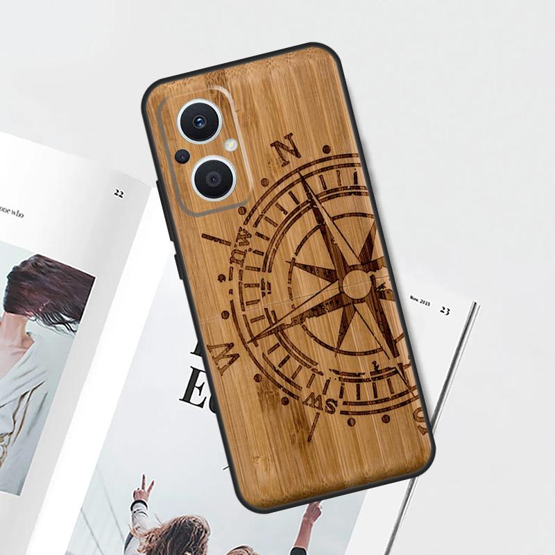 

Bamboo Wood Pattern Skull Print Case For OPPO Reno 8T 4Z 5Z 4 5 6 7 8 Lite 10 Pro OPPO Find X6 Pro X2 X5 Lite X3 Neo Cover OPPO Reno4 Z 5G