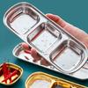 Seasoning Dish Dipping Bowl Stainless Steels Seasoning Dish Condiment Tray Square Barbecue Snacks Plate Kitchen Tableware