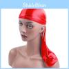 Premium Qualität Glattes Seiden-Nylon Durag Kopfbedeckung Piratenkappe Im Unifarbenen Stil