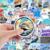 50 Sheet Pack: Waterproof Cruise Travel Graffiti Stickers for Water Bottles & Phones