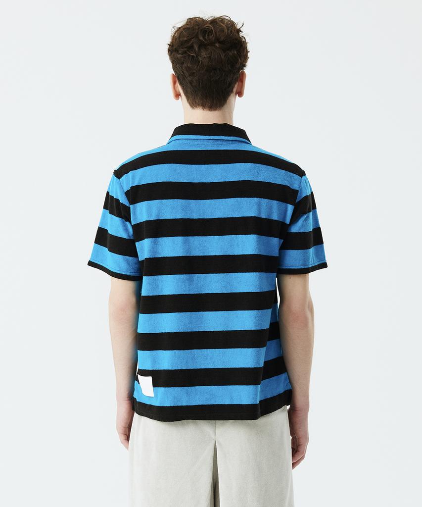 ZAKOPANE Happy Terry Polo Shirt_Stripe Blue
