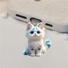 Acrylic Blue Stripe Cat Dust Plug