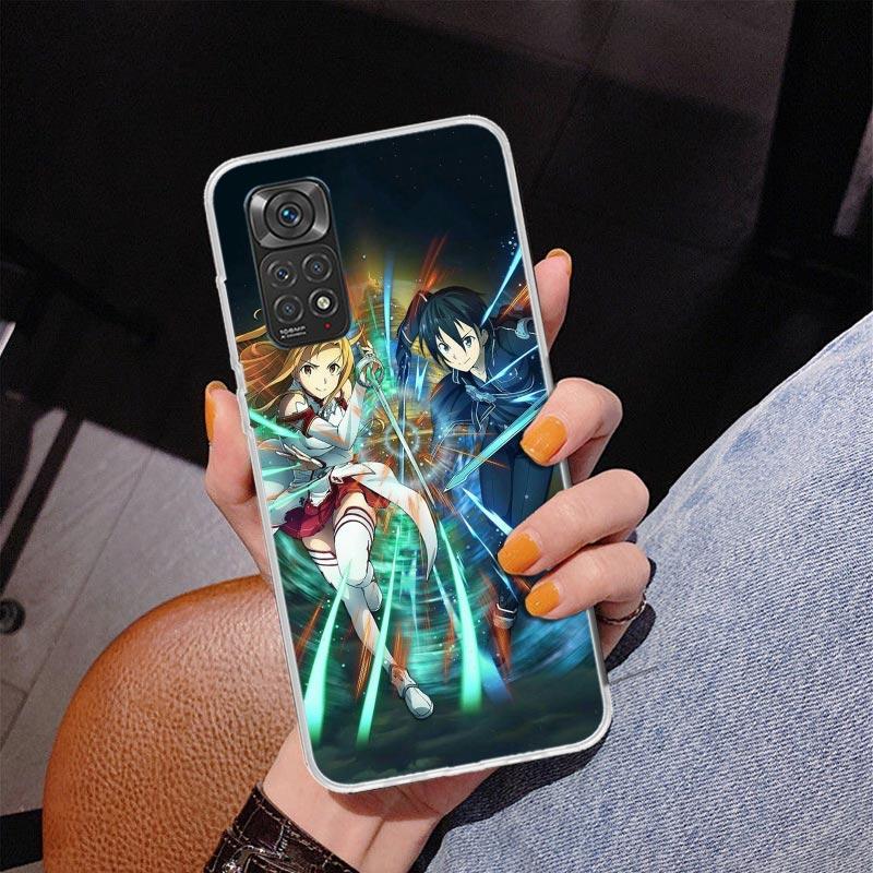 Sword Art Online Anime Handyhülle für Handyhülle für Xiaomi Redmi Note 15 14 14S 13 Pro Plus 12 12S 11S 11E 10S 10 11T 5G Einzigartig