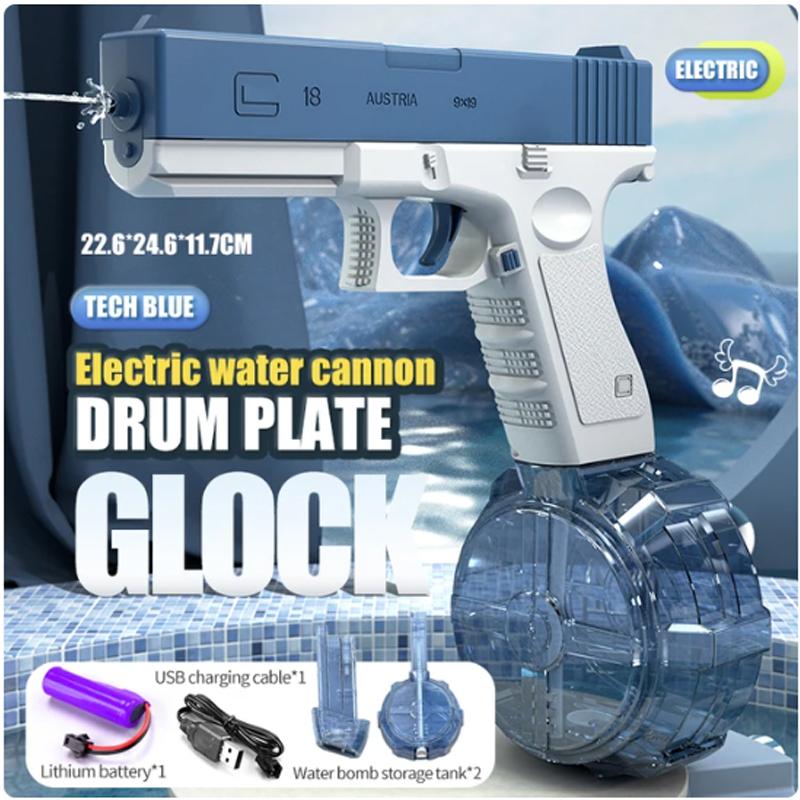 New Electric M416 Water Gun Electric Glock Pistol Shooting Toy Fully Automatic Summer Beach Toy Children Boys and Girl Gift