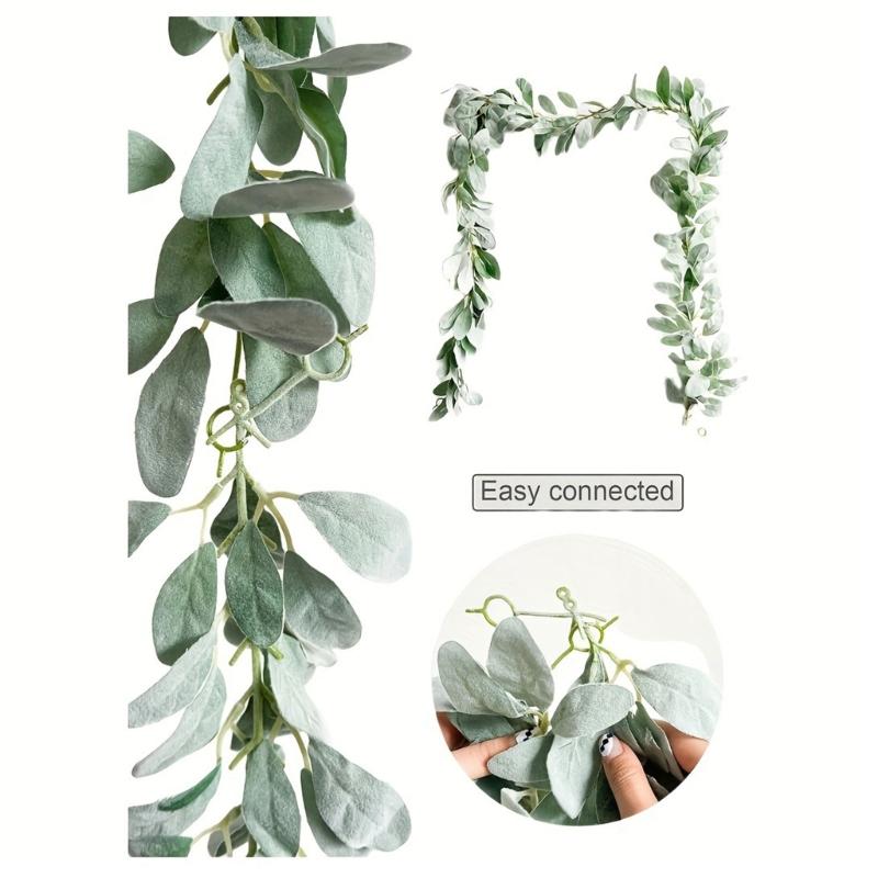 Artificial Vine Leaf Vine Greenery Garlands for Wedding Party Table Decorations DIY Leaf Wreath