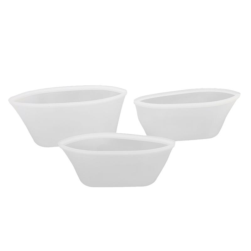3 Pcs/set Silicone Crisper Food Storage Containers Refrigerator Freezer Storage Bags Reusable Self Sealing Pouch