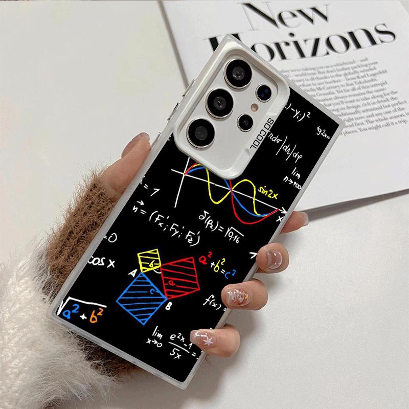 Physics Chemical Mathematics Shockproof Phone Case for Samsung Galaxy S26 Edge S25 Ultra S24 FE S23 Plus S21 Cover Anti Fall Fun