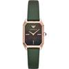 Gioia Mother of Pearl Green Leather Ladies Quartz Analog Watch AR11149