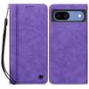 For Google Pixel 8a Case Lines Pattern Wallet Leather Phone Cover with Strap