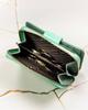 Women's Leather Wallet In Vertical Orientation with Snap Closure - Lorenti