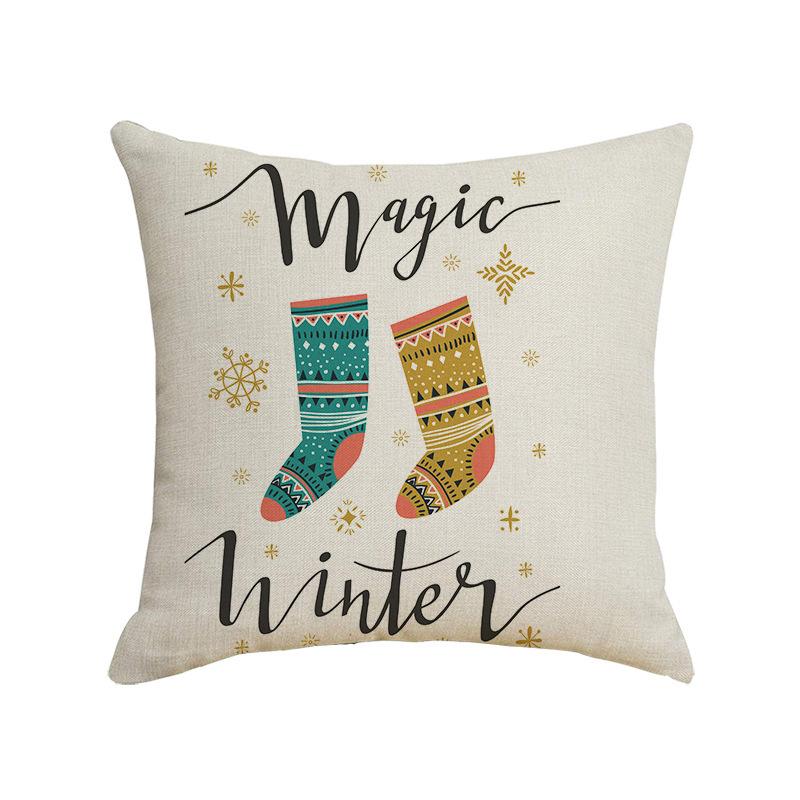 Christmas Pillowcase Red Elk Light Luxury Pillowcase Car Neck Cushion Home Pillowcase