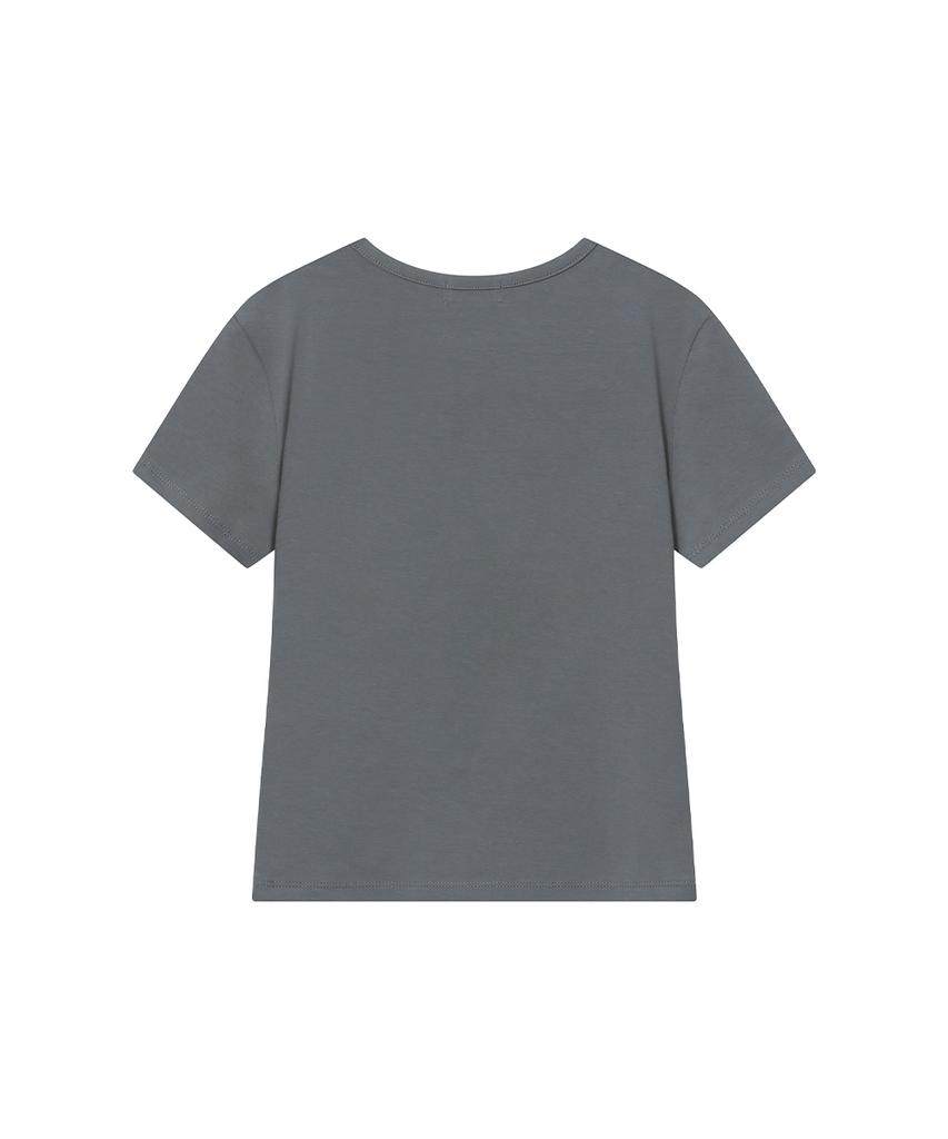 MISEKI SEOUL Midnight Stars Fitted Short Sleeve Charcoal