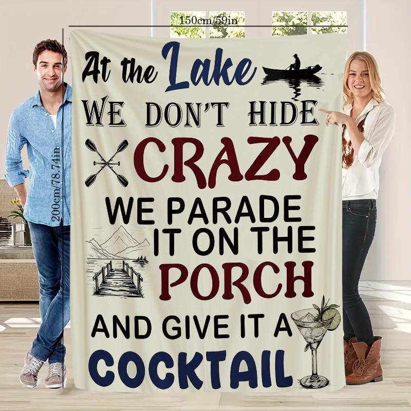 Blue Sky Blanket - Soft Cozy Flannel Holiday Throw 70x100cm