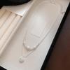 Korean Style Zirconia Mango Star Pendant Pearl Necklace - Versatile, Light Luxury, High-End Clavicle Chain