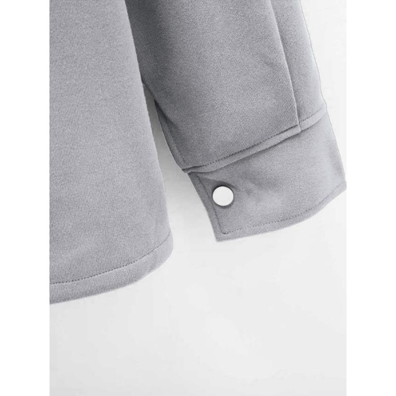 Men Casual Turn Down Collar Solid Color Slim Fit Single Breasted Jacket Outerwear