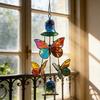 Butterfly Wind Chimes Producing Clear Tone for Balconies and Garden Creating a Peaceful Artistic Iron Design
